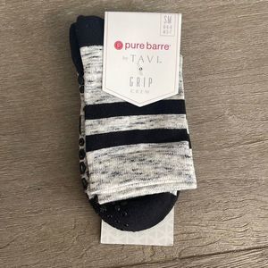 Pure Barre Crew Socks - Grey